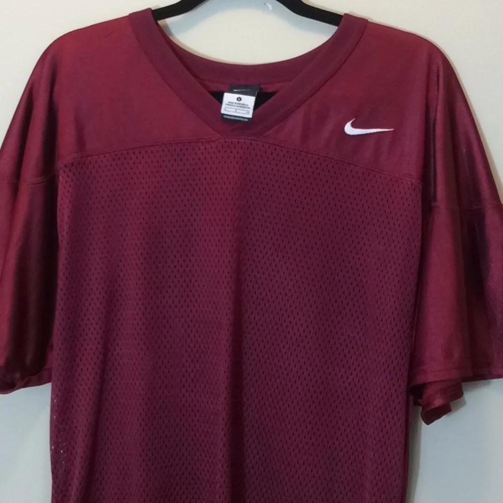 Nike Maroon Mesh Practice Jersey Size S